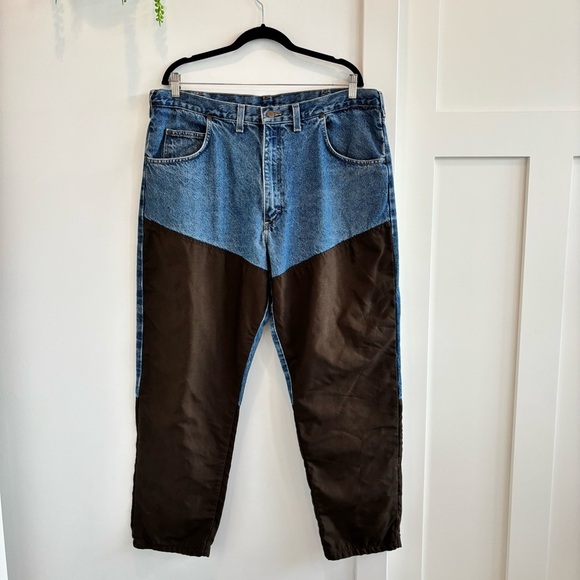 Wrangler Pro Gear Vintage Men's Upland Brush Hunting Double Knee Jeans 40 x 30 - Picture 1 of 9